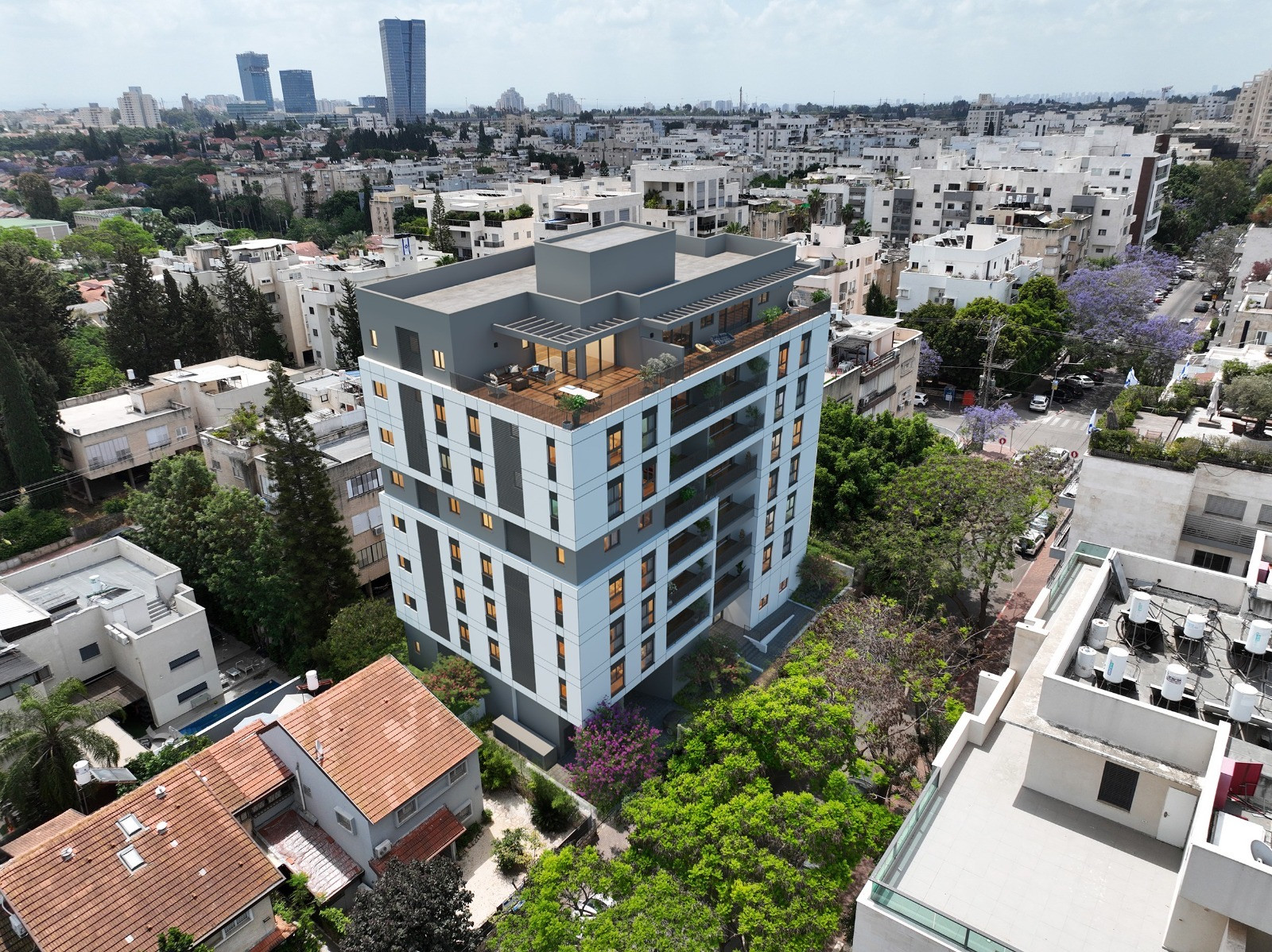 Pres du centre, Raanana